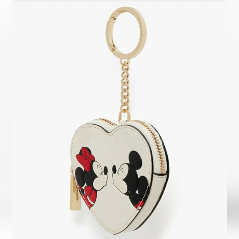 KATE SPADE X DISNEY MICKEY & MINNIE KISSING COIN PURSE NWT - Picture 5 of 9